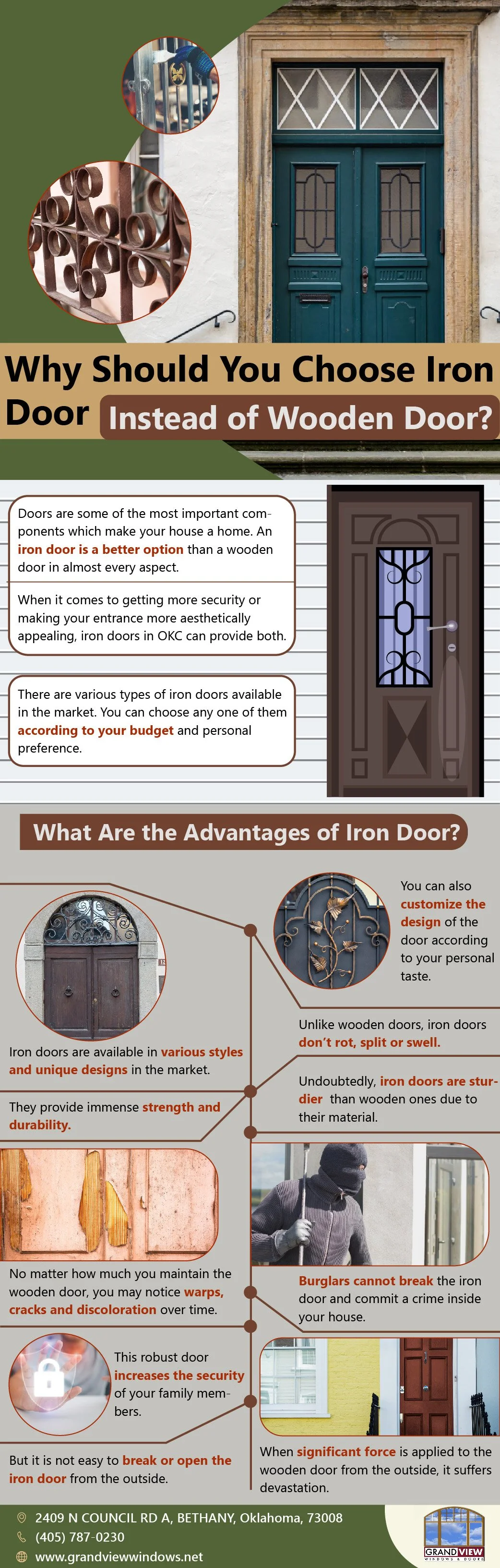 Why You Should Choose Iron Door Instead Of Wooden Door? (Infographic)
