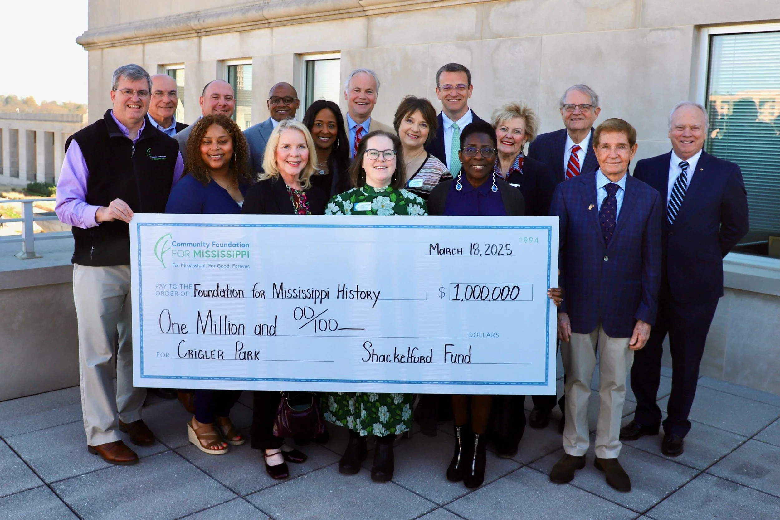 Community Foundation for Mississippi Awards $1M Grant to Advance Margaret Ann Crigler Park Project
