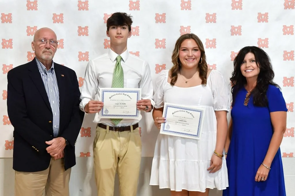Pictured from left to right: Rick Ross, Cooper McMillin, Camille Boles and Dr. Kim Brewer.