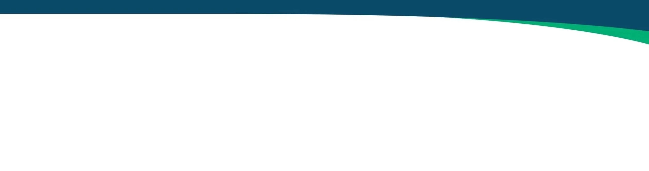 Empty banner space with a color gradient from dark teal to light teal at the top.