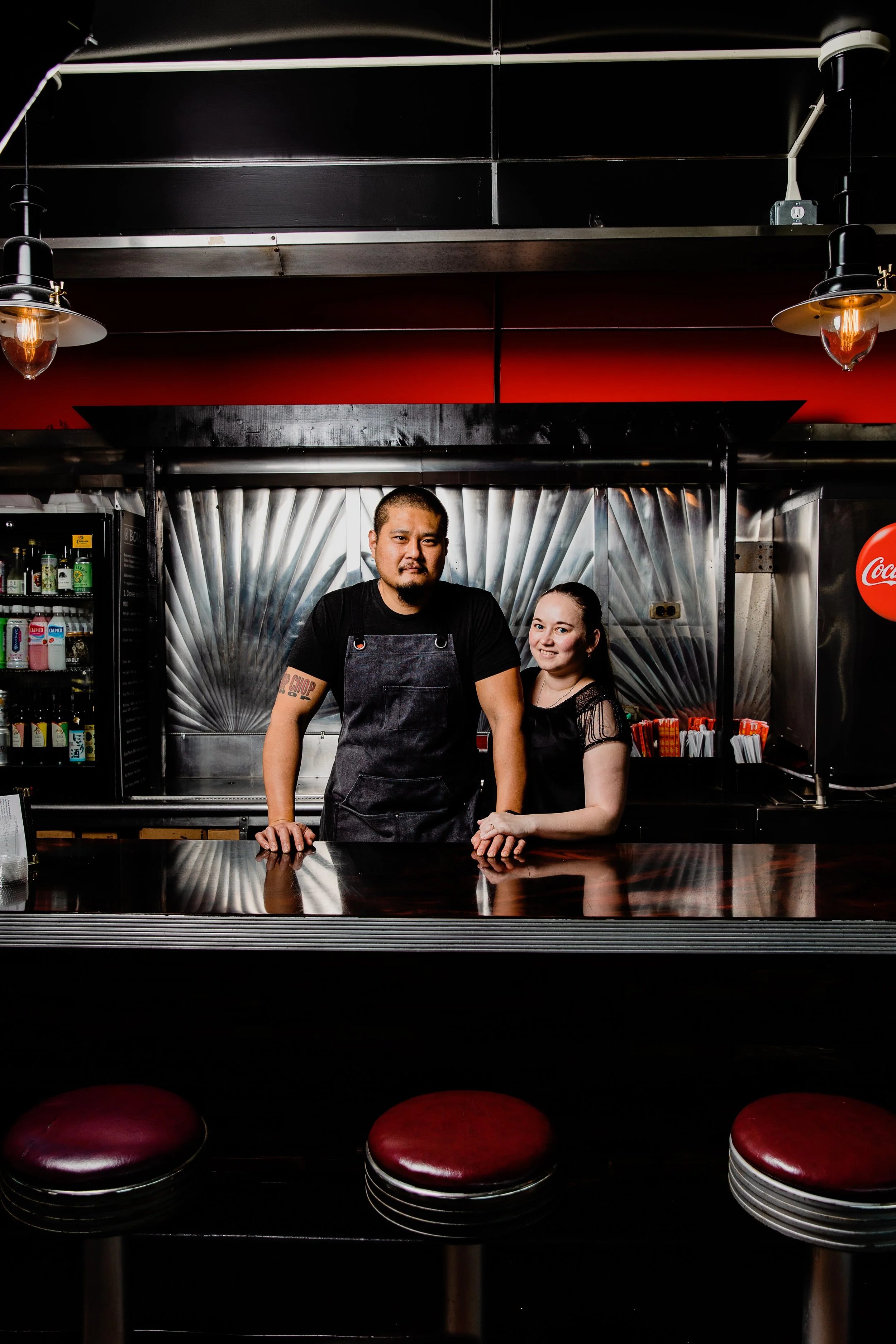 Chef and wife at Chop Chop Shop