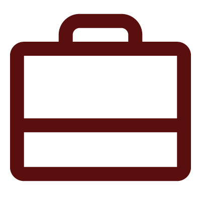 Icono de maletín que representa el área de derecho laboral.