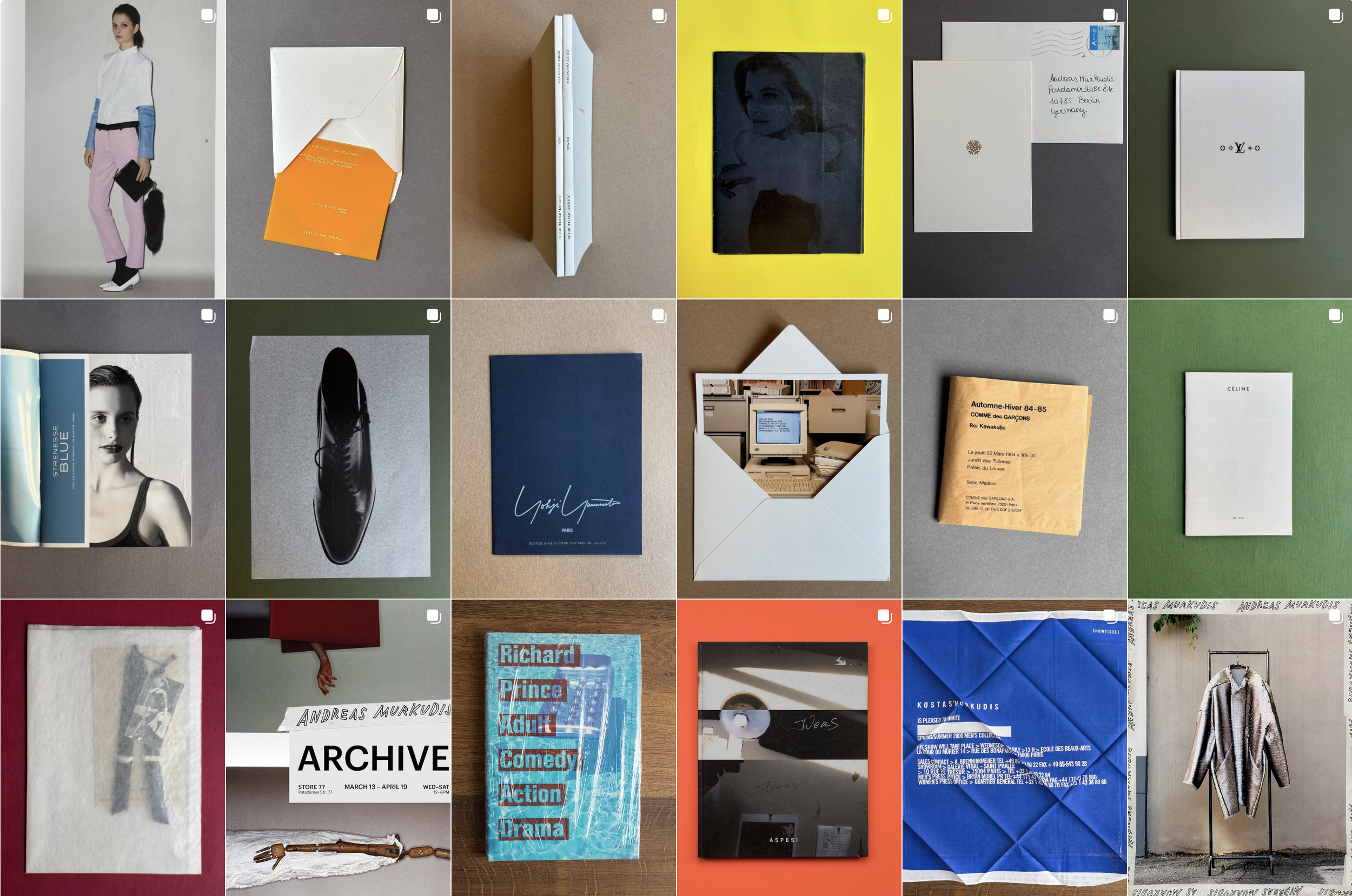 Documentation of Andreas Murkudis Archive for social media.  Included taking pictures, writing captions, editing images and scheduling posts. 