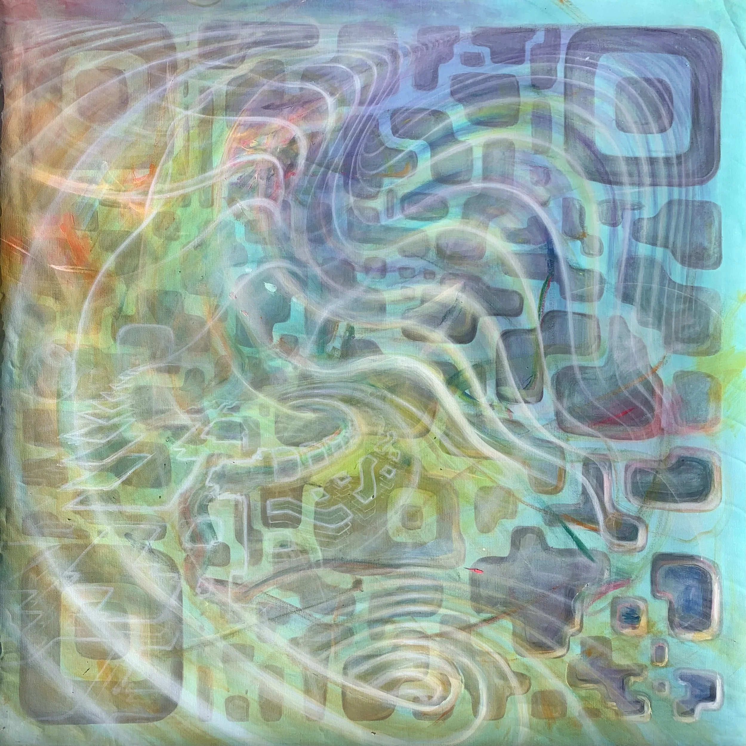 HyperCandy // Between Calmness and Virtuality (Inca Stone QR Code)