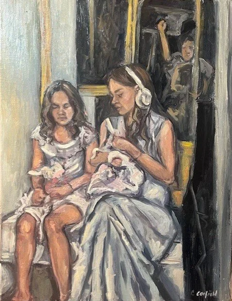 Between Them, Silence, Oil on Linen