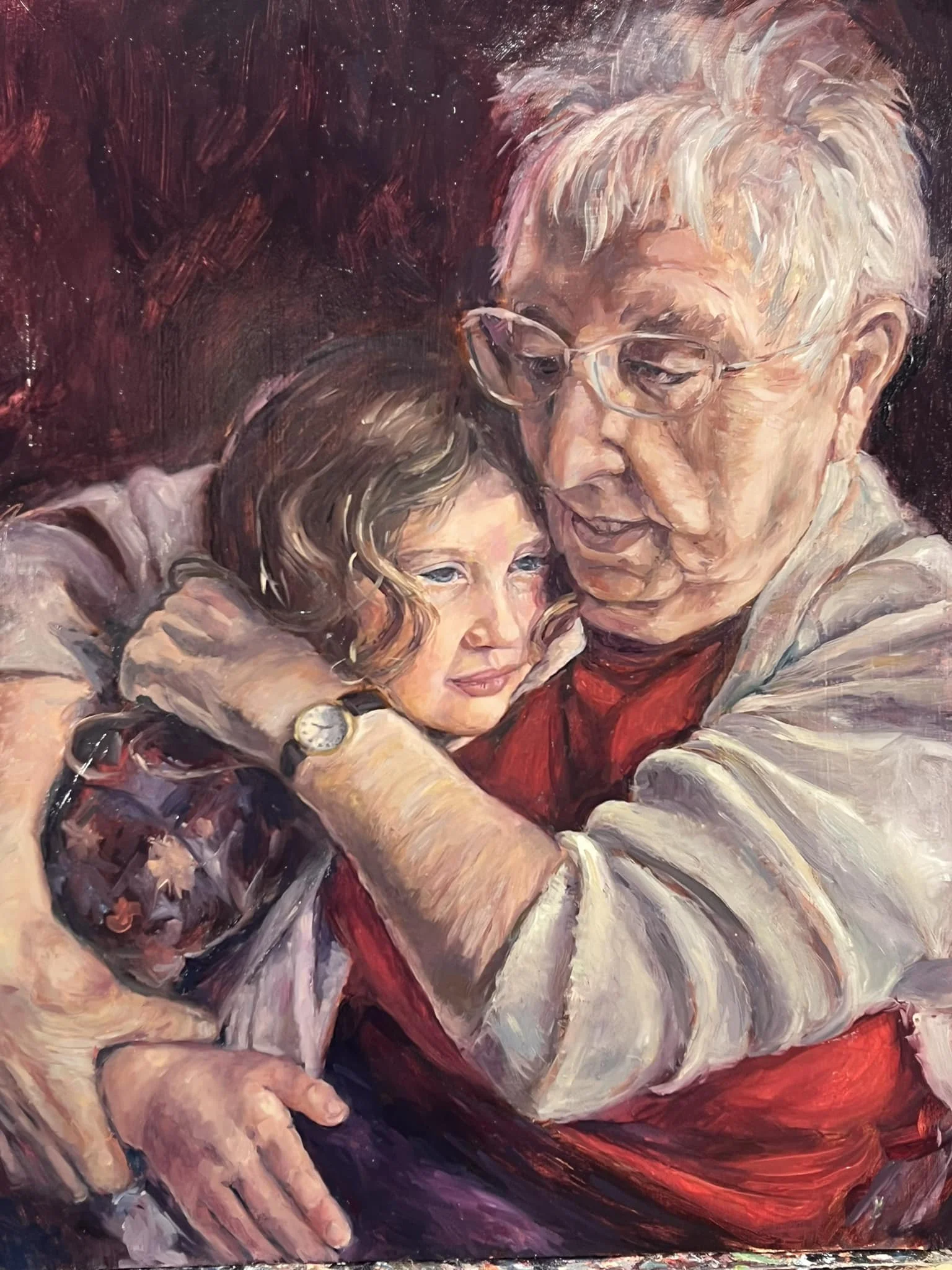 Held for Now, Oil on Board, 50 x 60 cm, NFS