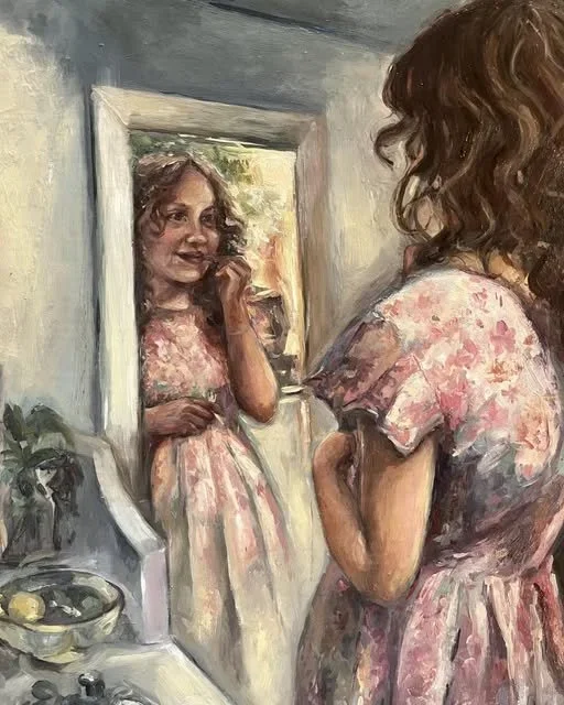 The Moment Before, Oil On Board