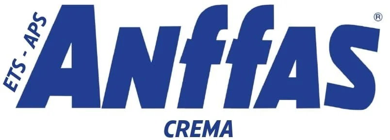 Logo di ANFAS con scritte in blu, tra cui 'ETIS-APS', 'ANFAS' e 'CREMA'.