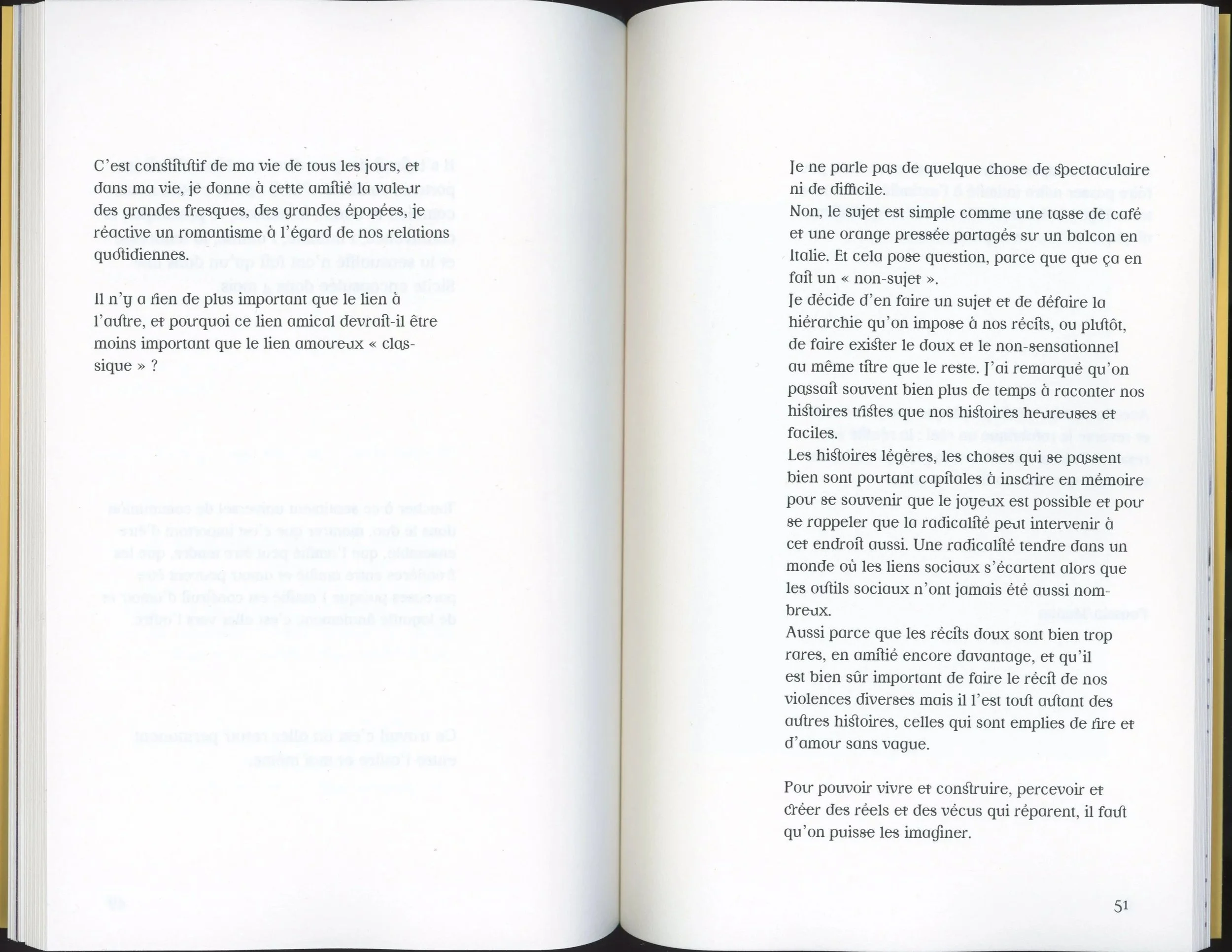 Page 51 d'un livre en français avec du texte noir sur fond blanc.