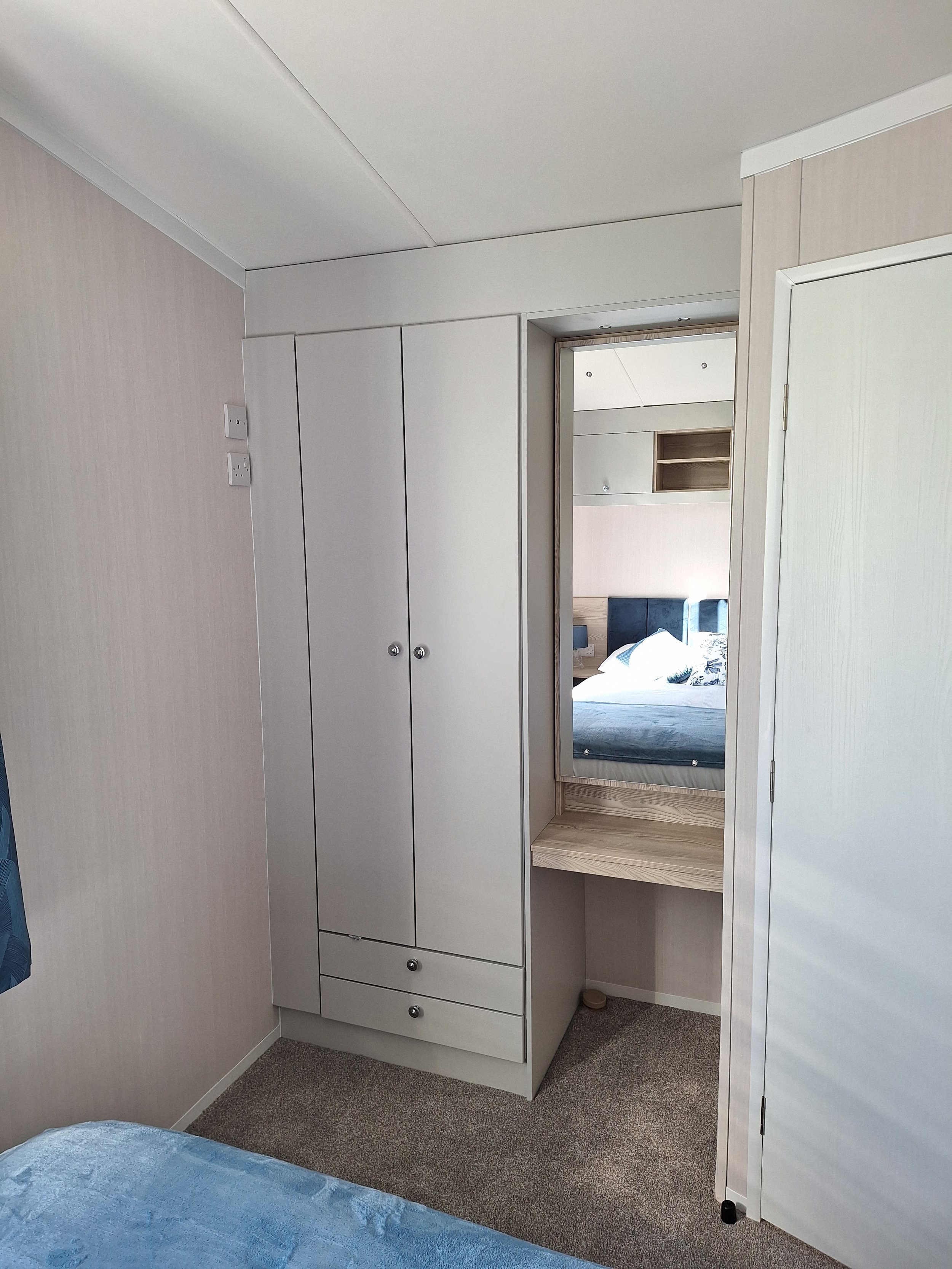 Double bedroom wardrobe and dressing table