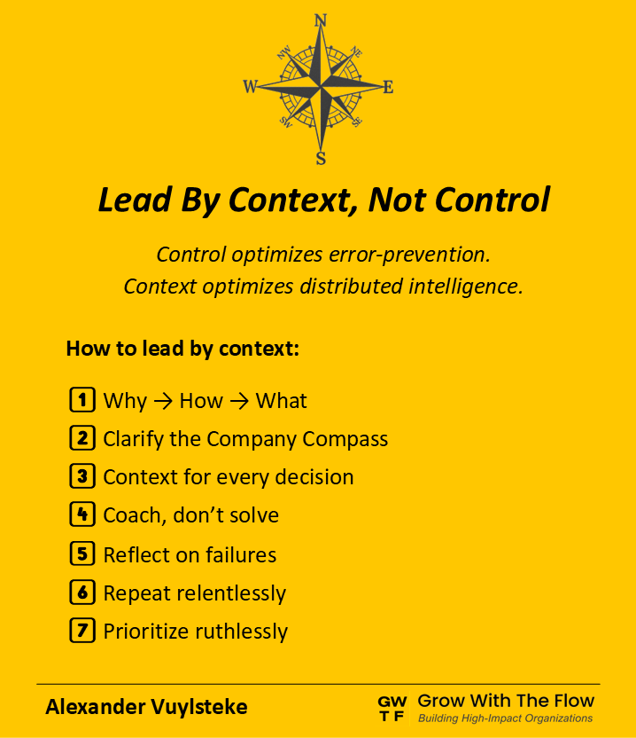 Lead By Context, Not Control