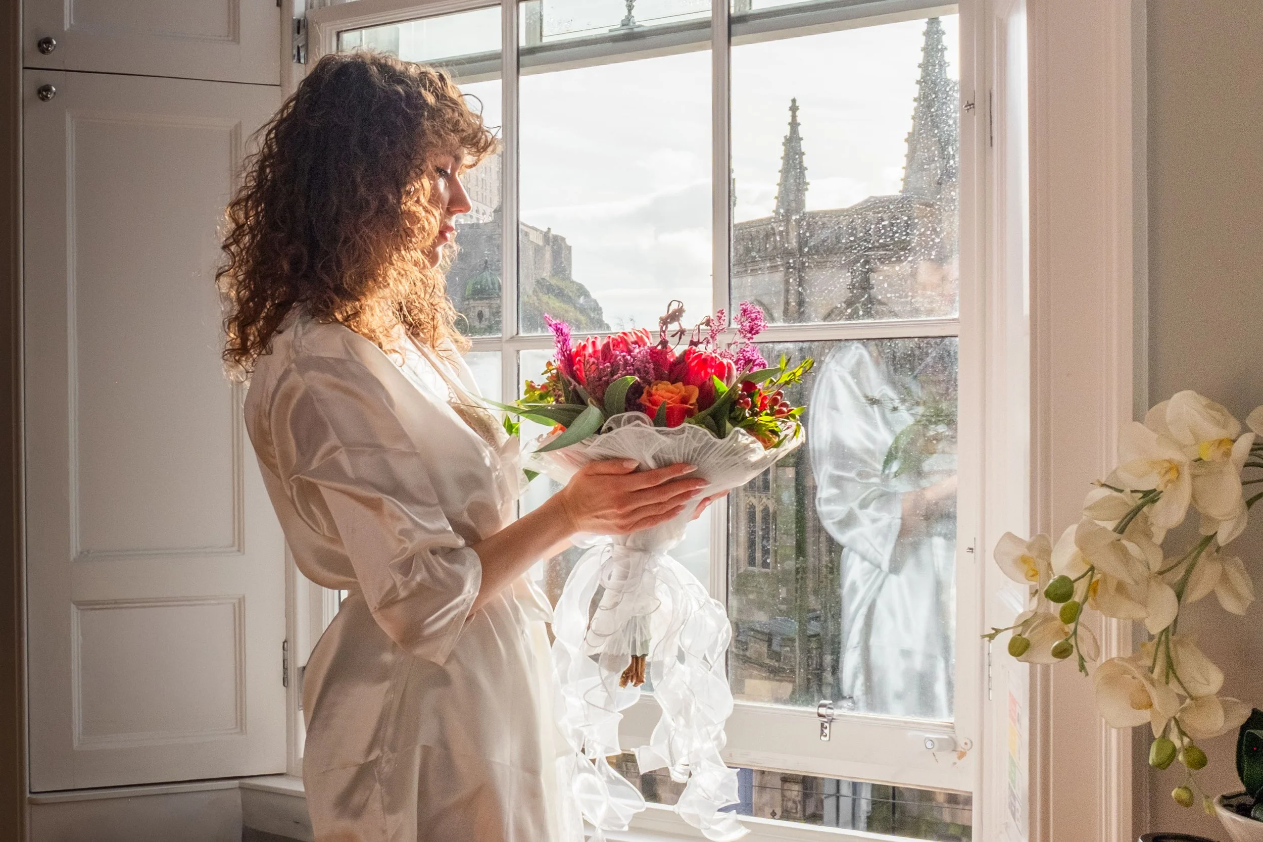 Charlie Black Wedding Photography -  Editorial of bridal portrait.