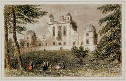 The Royal Greenwich Observatory, Flamsteed House, c1835