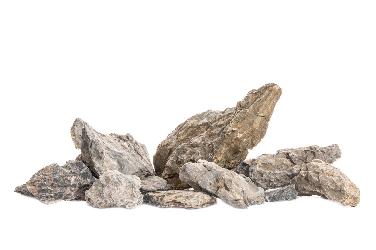 Piedras de montaña gris aptas para pecera