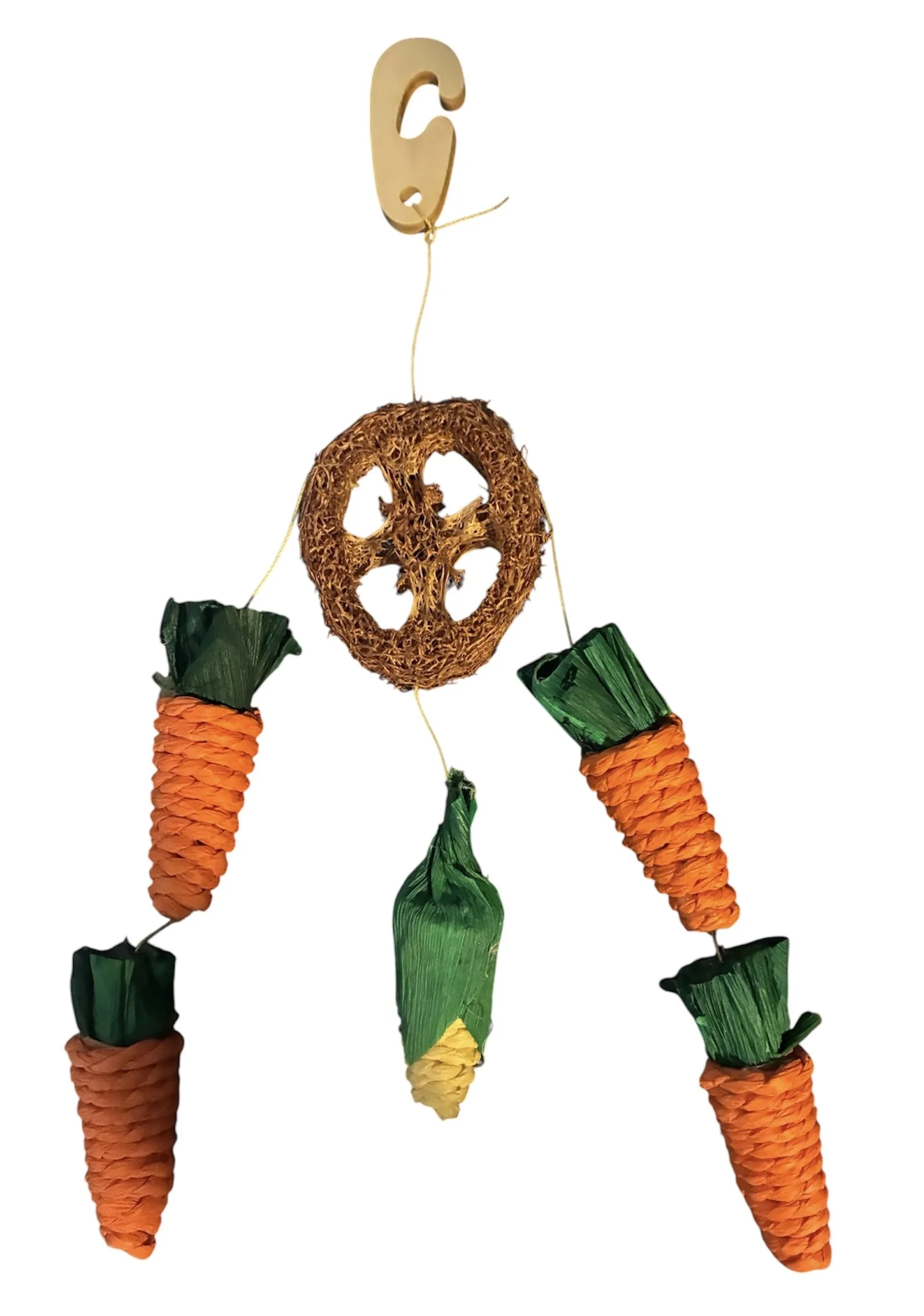 Carrot & Corn Loofah Nibbler Hanger - Little Friends
