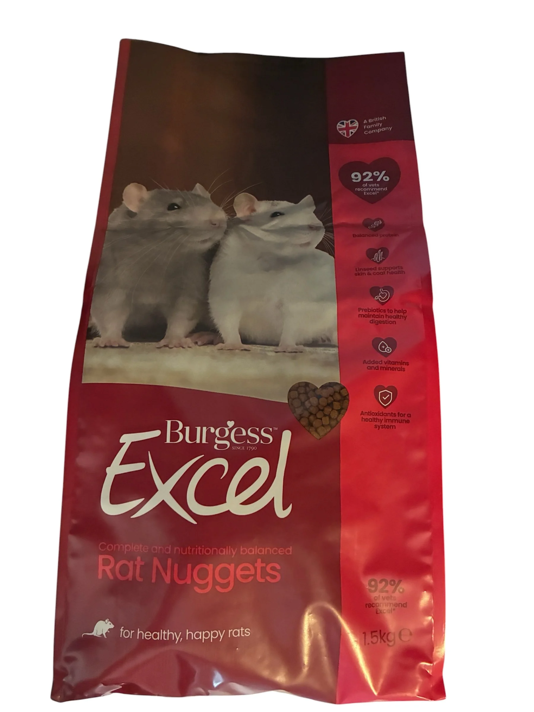 Rat Nuggets - Burgess Excel - 1.5kg