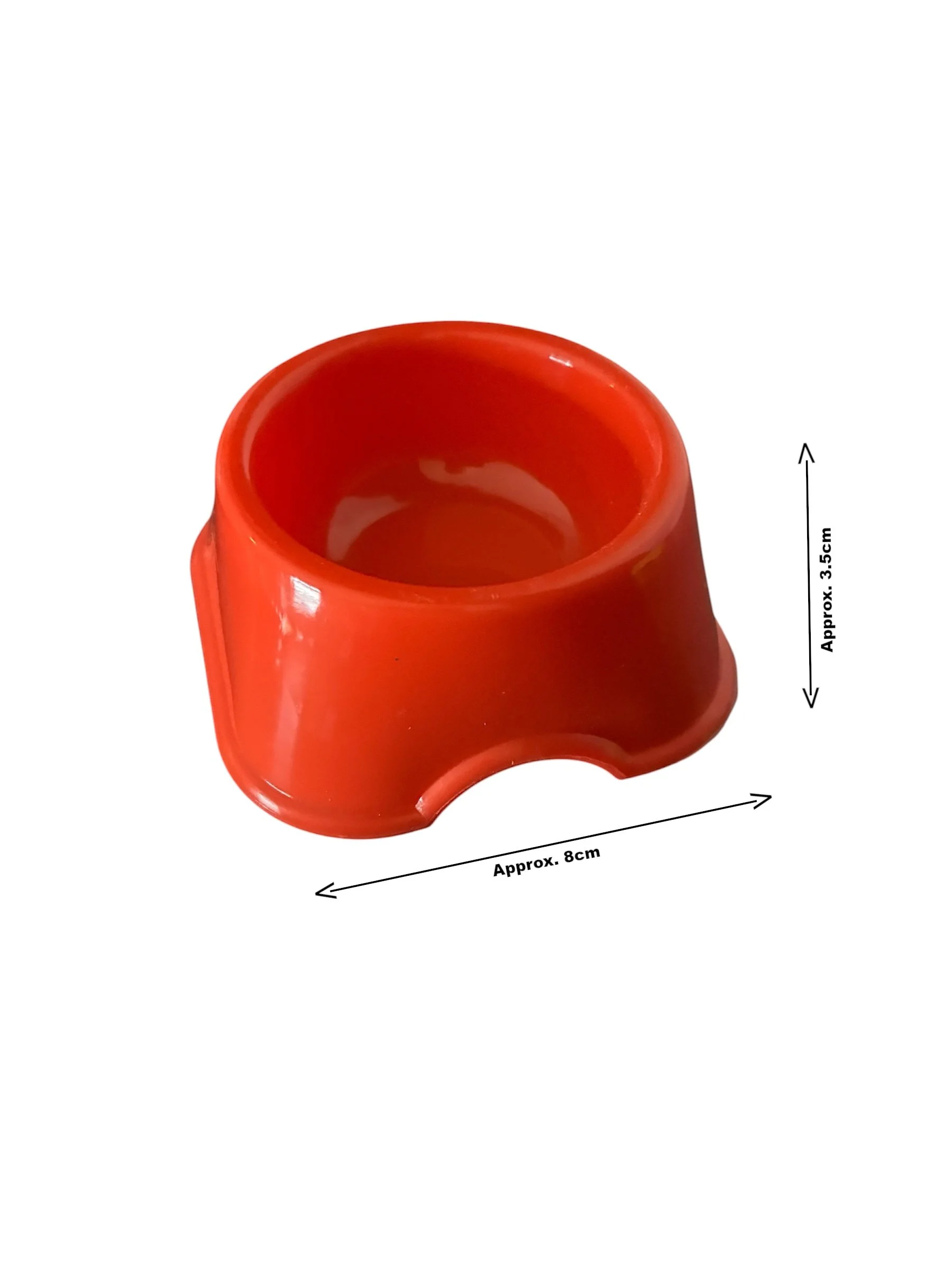 Classic Colortone Mini Dish with approximate dimensions shown for size reference.