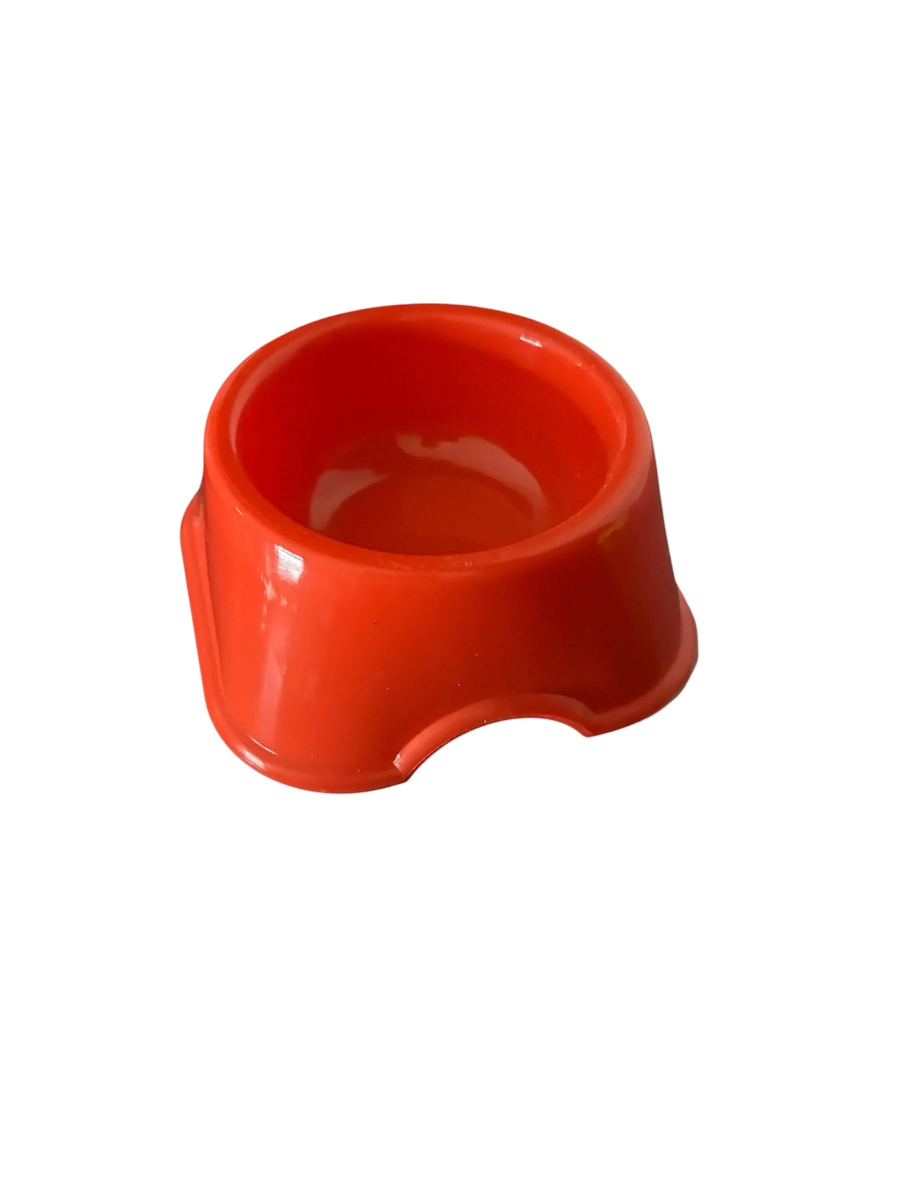 Red Classic Colortone Mini Dish durable feeding dish for small pets.