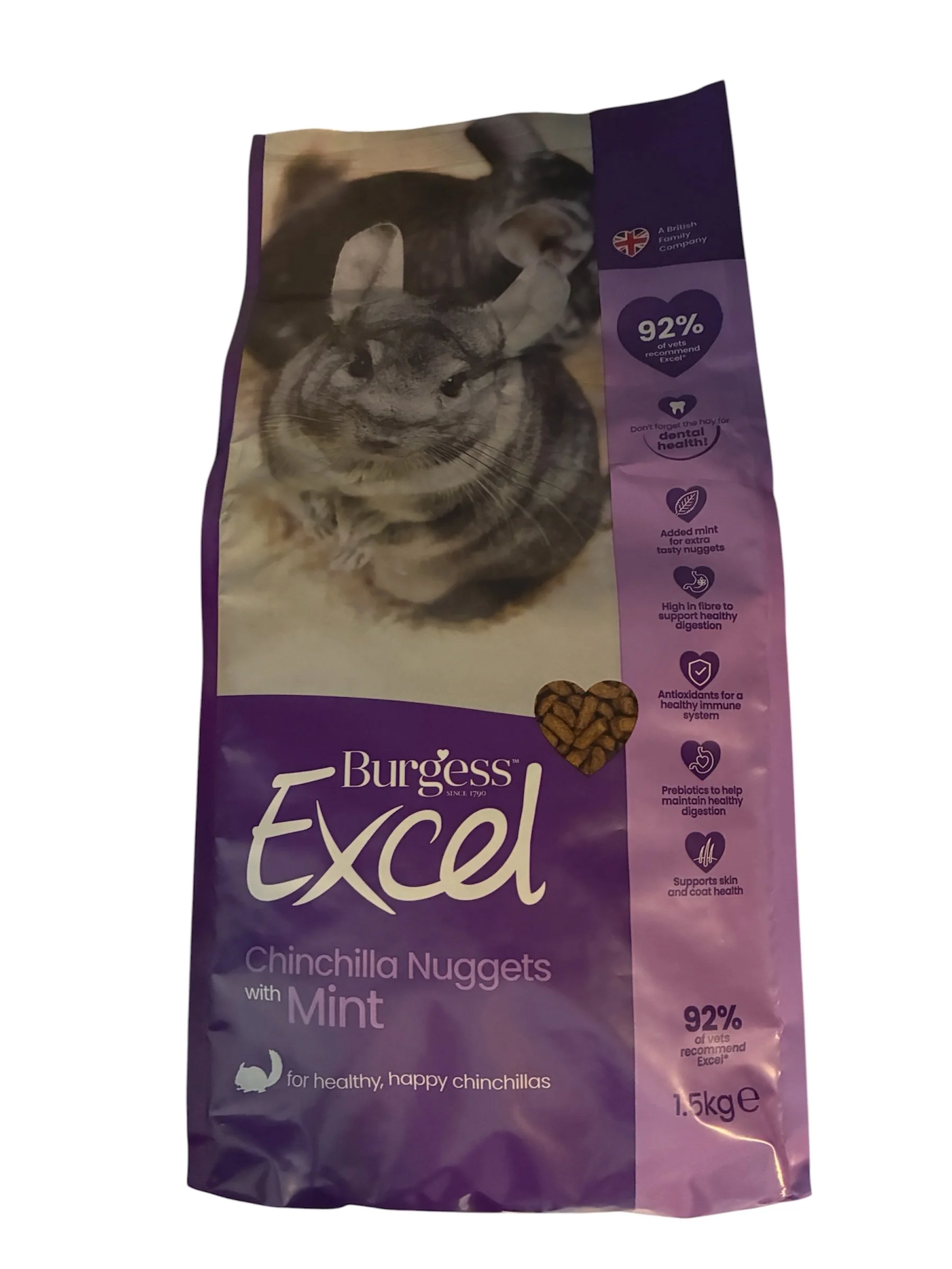 Chinchilla Nuggets with Mint - Burgess Excel - 1.5kg