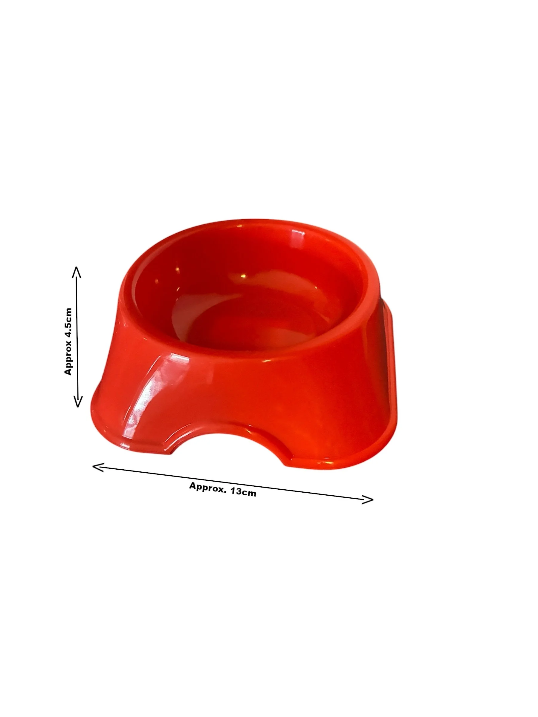 Classic Colortone Midi Dish with approximate dimensions shown for size reference.
