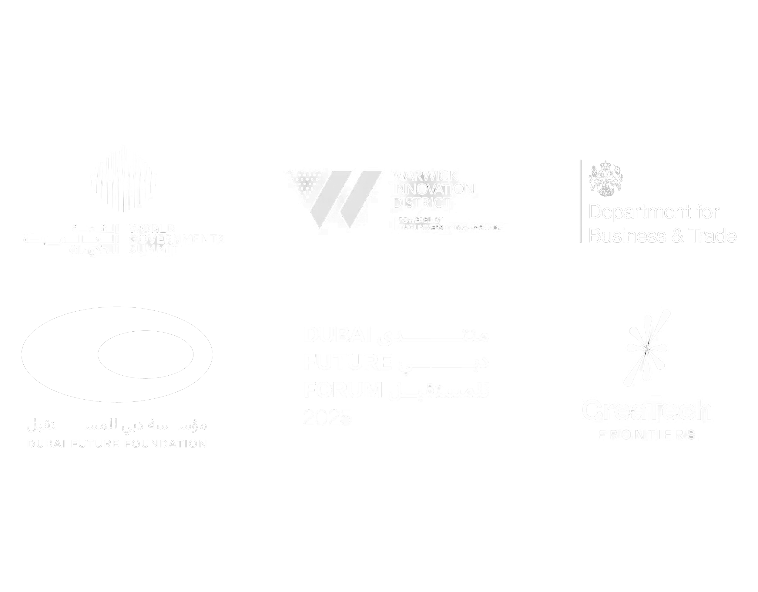 Logo of Dubai Future Foundation and Dubai Smart Future Expo 2025, with text in English and Arabic. Contains logos of Dubai Future Foundation and Dubai Expo.