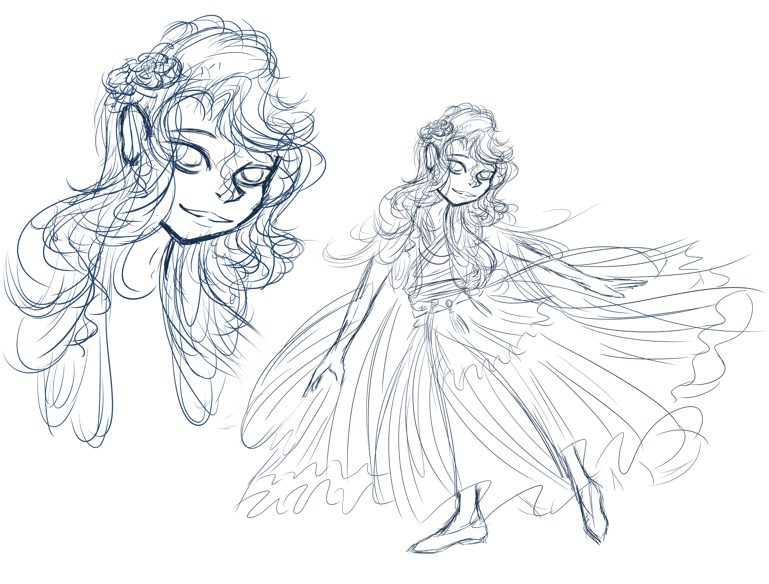 Child Prince
Preliminary sketch of the Prince character design as a child