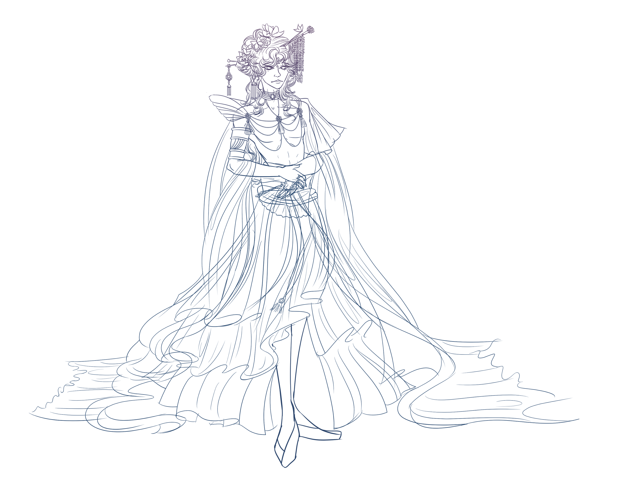 Adult Prince Design
Preliminary linework of the Adult Prince Design for reference