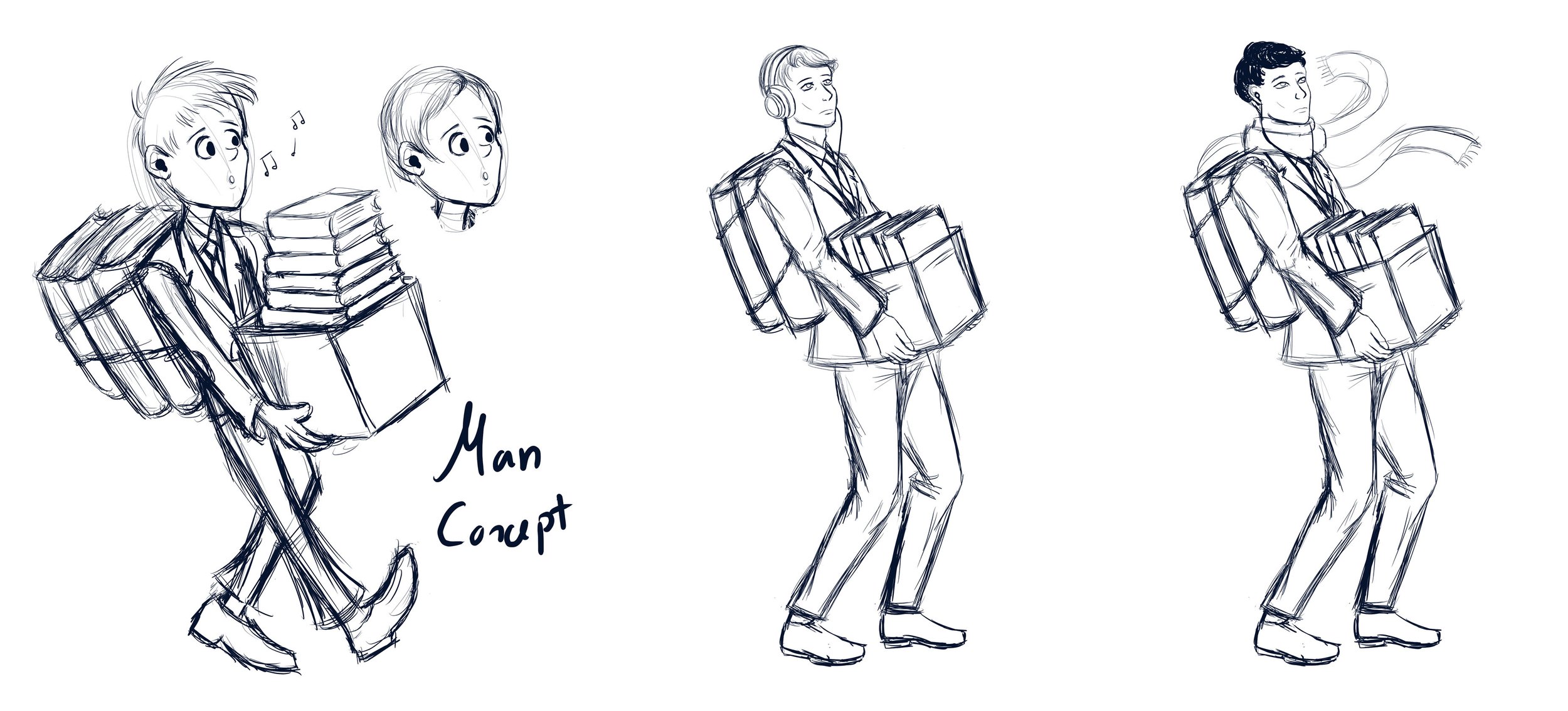 Business Man Design Progress