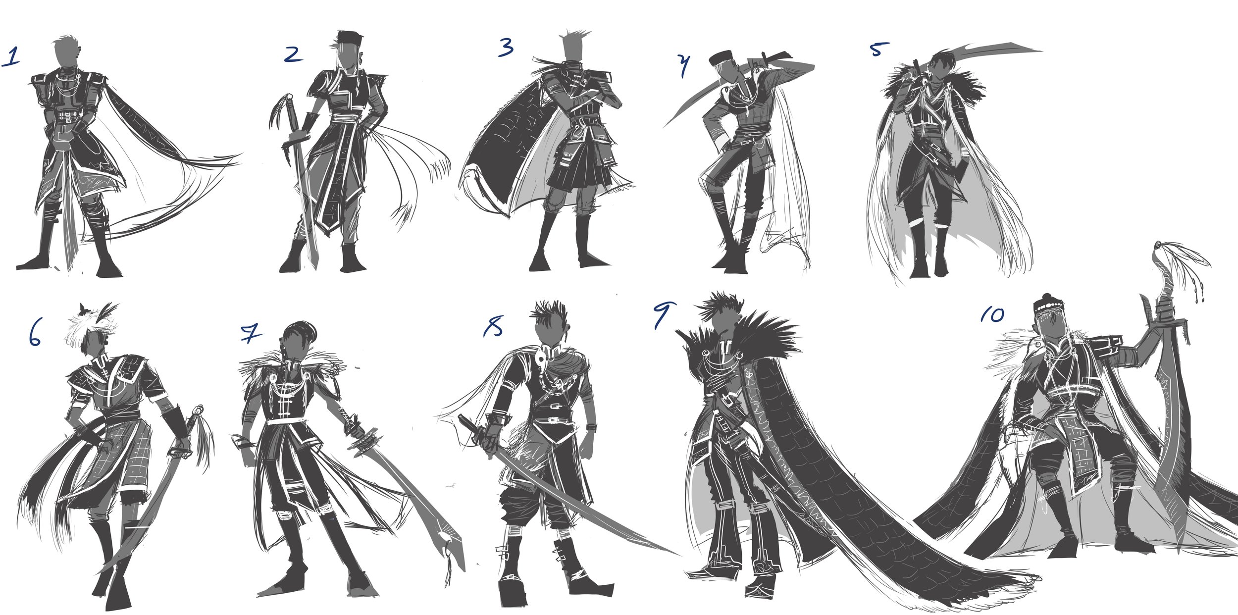 Adult Princess Design
Preliminary Adult Princess character design thumbnails