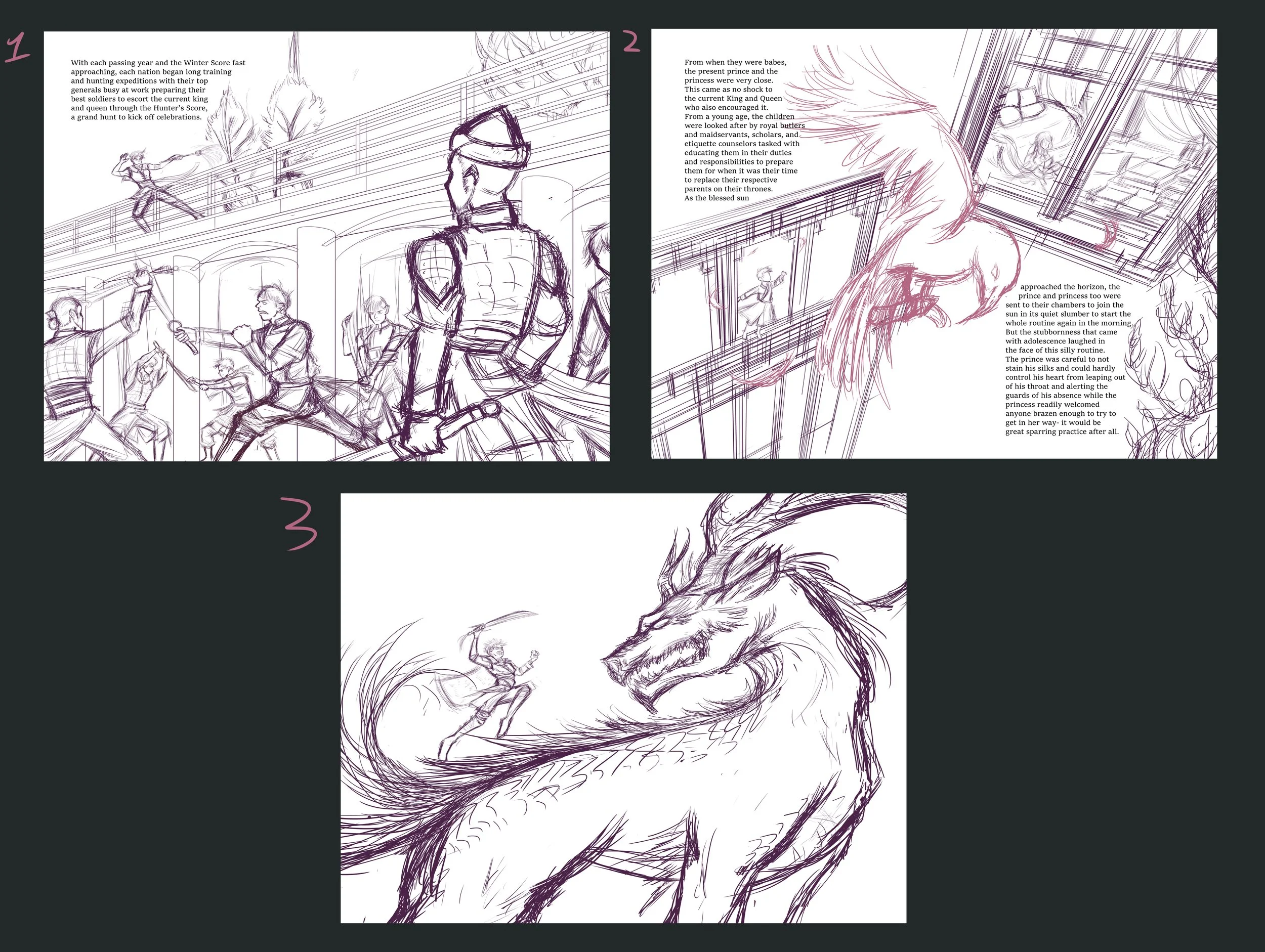 Illustration Comps
Sketch comps for Illustrations 12, 4, 32