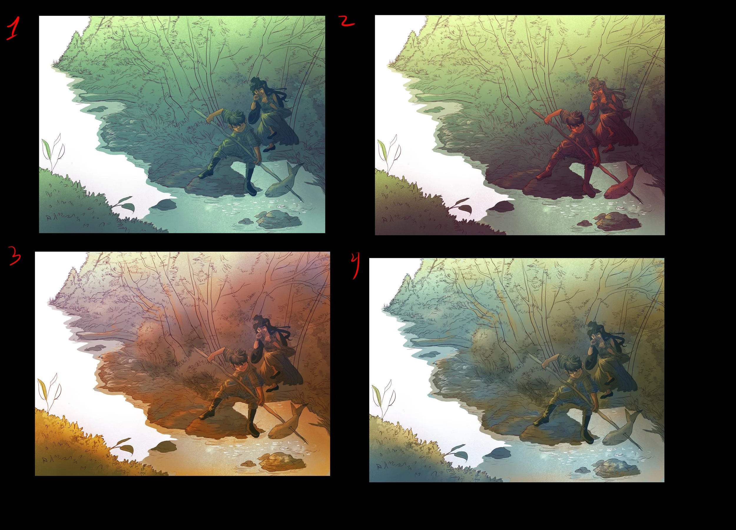 Color Comps for Illustration 10