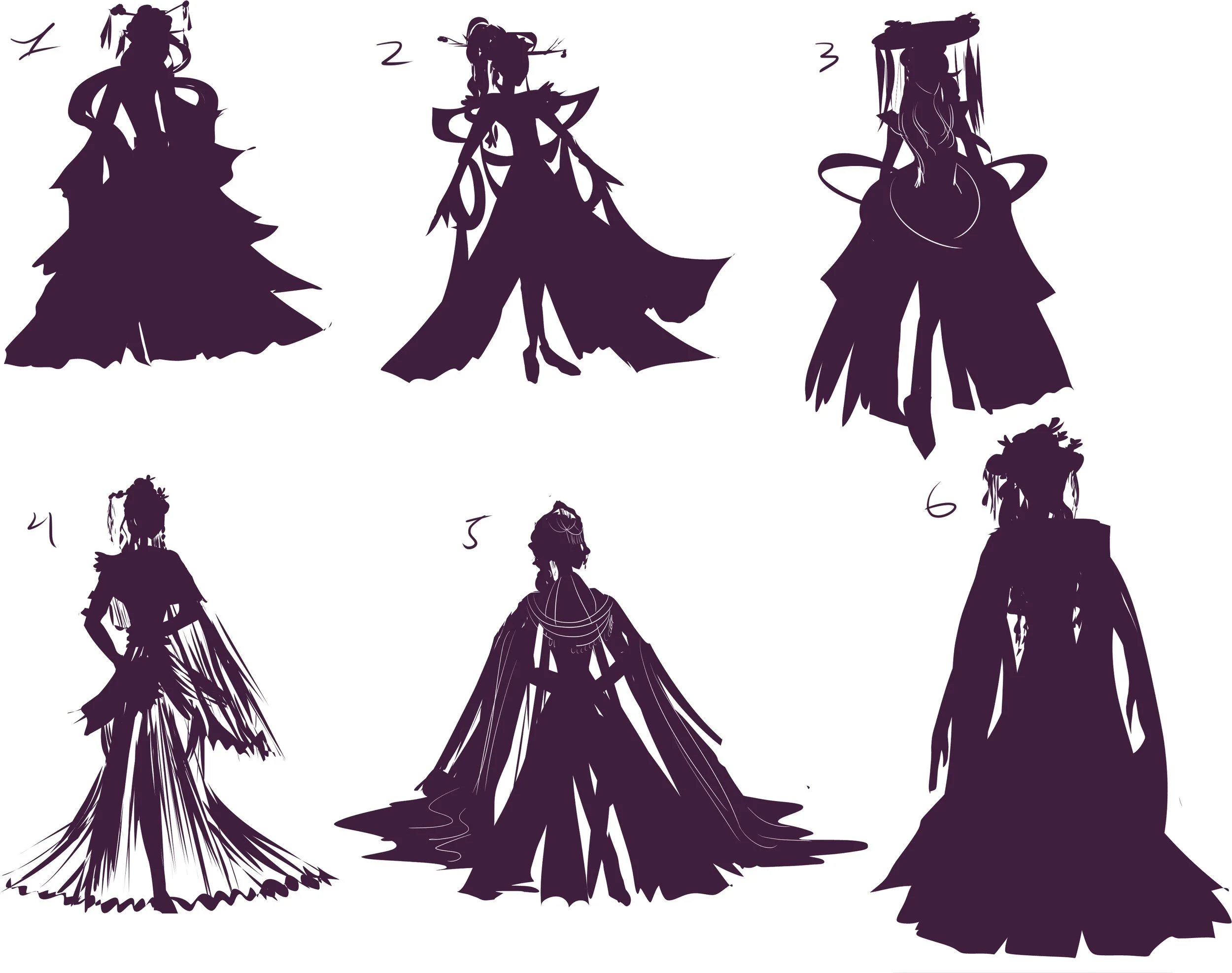 Adult Prince Design
Preliminary Adult Prince character design silhouettes