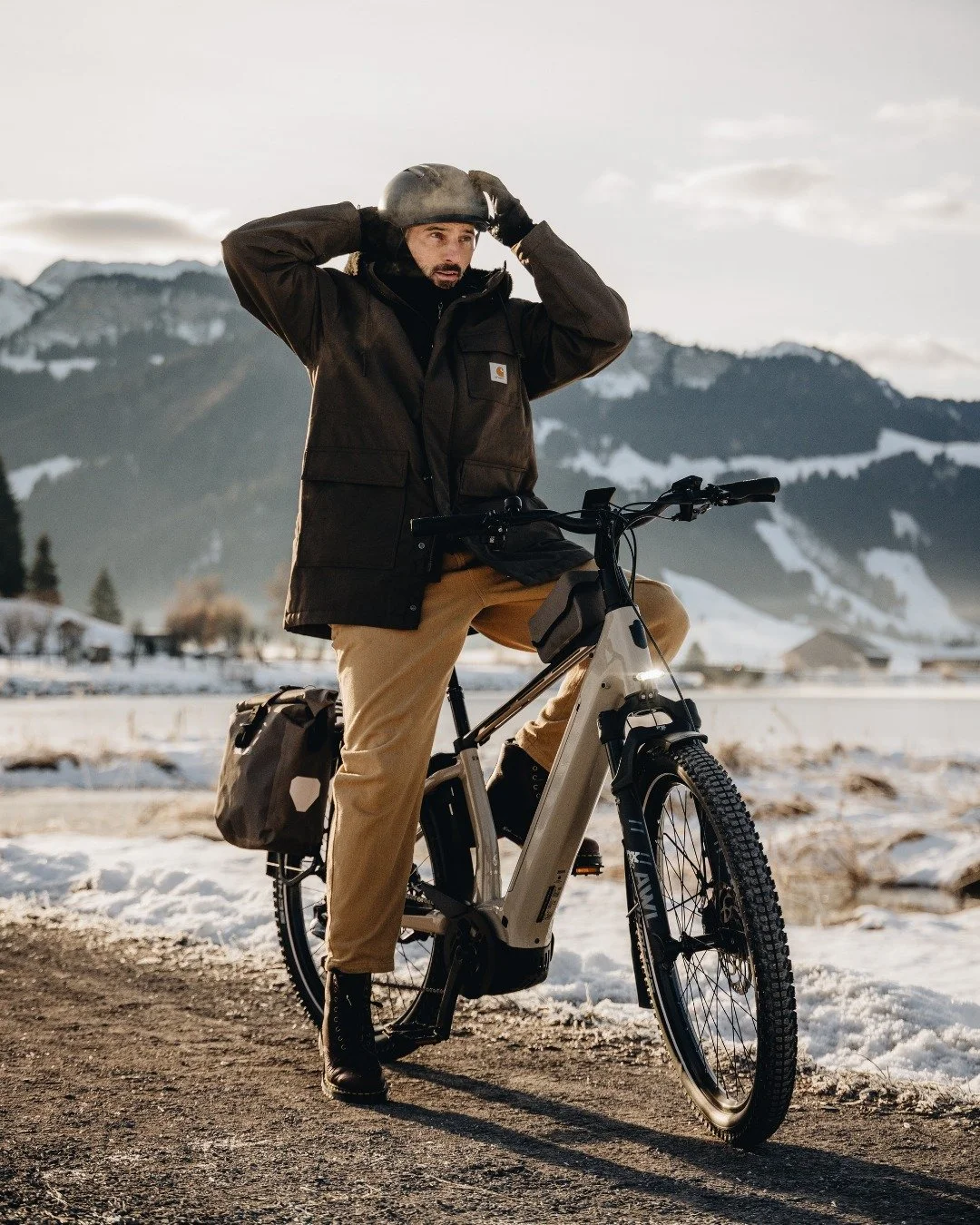 ❄️ Nass, kalt oder sogar Schnee? Das Suvea E-SUV Hardtail von @diamantrad trotzt jedem Wetter &ndash; dank breiter Reifen und starker Bremsen sicher unterwegs.

#diamantsuvea #esuv