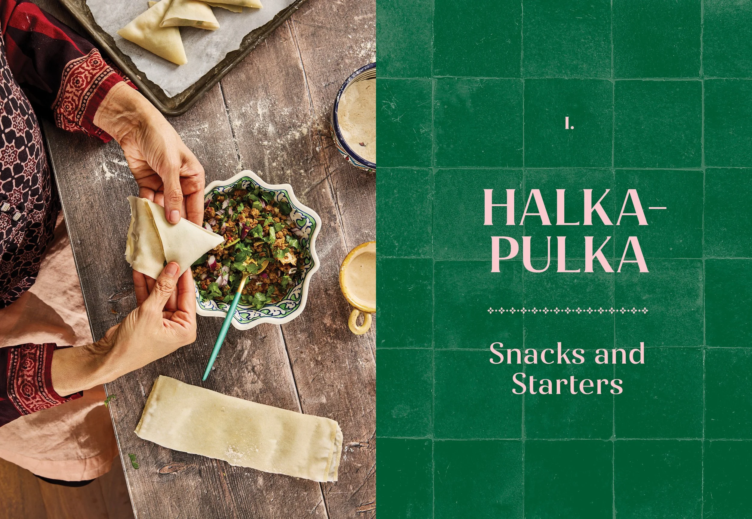 Chapter Opener - published food photography tear sheet, photographed by Cook Book food Neetu Laddha, San Francisco