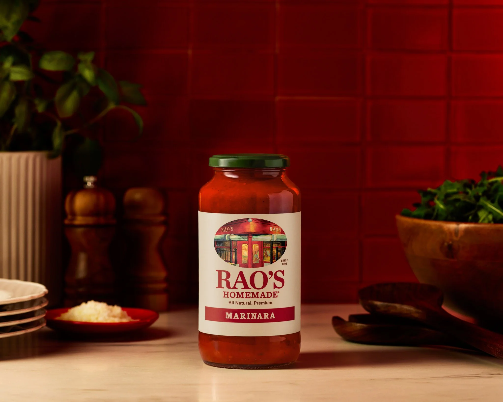 Rao’s Pasta Sauce packaging - Individual shot, photographed by Neetu Laddha, a California-based food photographer working across San Francisco and Los Angeles