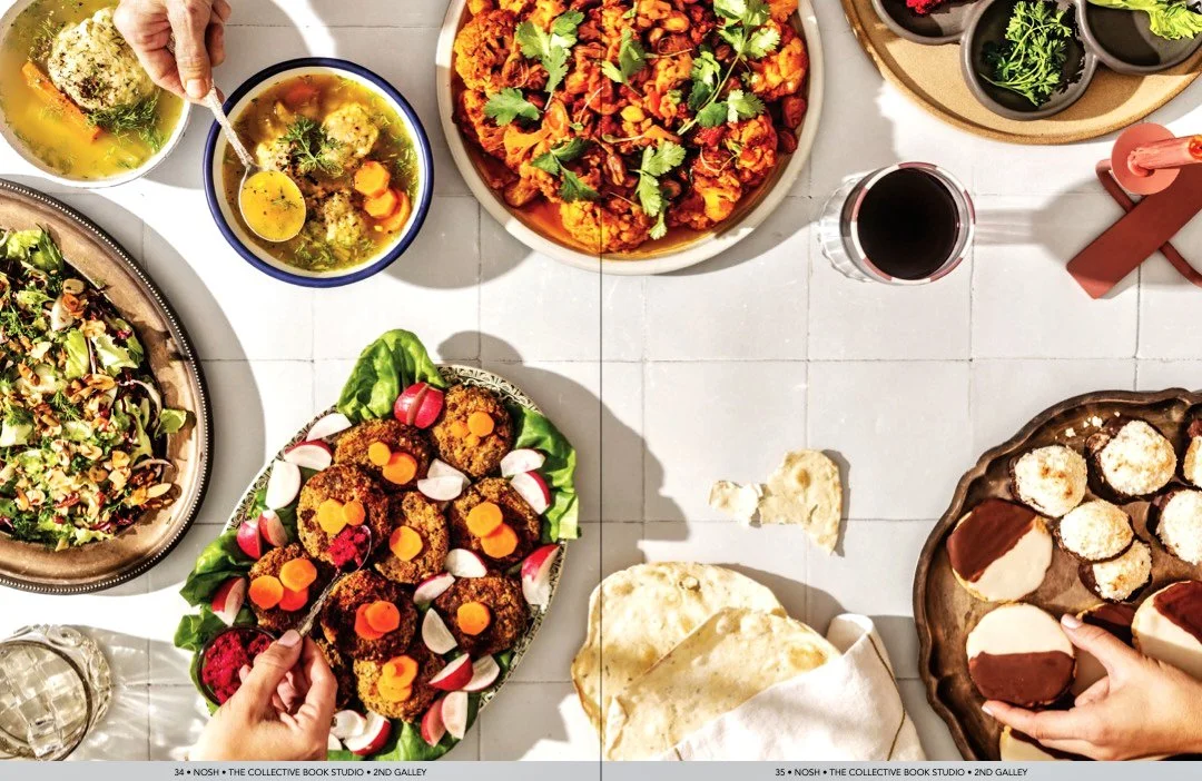 Food Spread - cookbook tear sheet featuring food photography by Neetu Laddha, cookbook photographer San Francisco