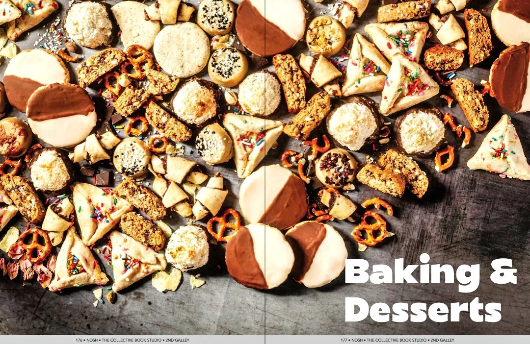 Cookbook cookies spread with food imagery, photographed by Neetu Laddha - San Francisco cook book Photographer
