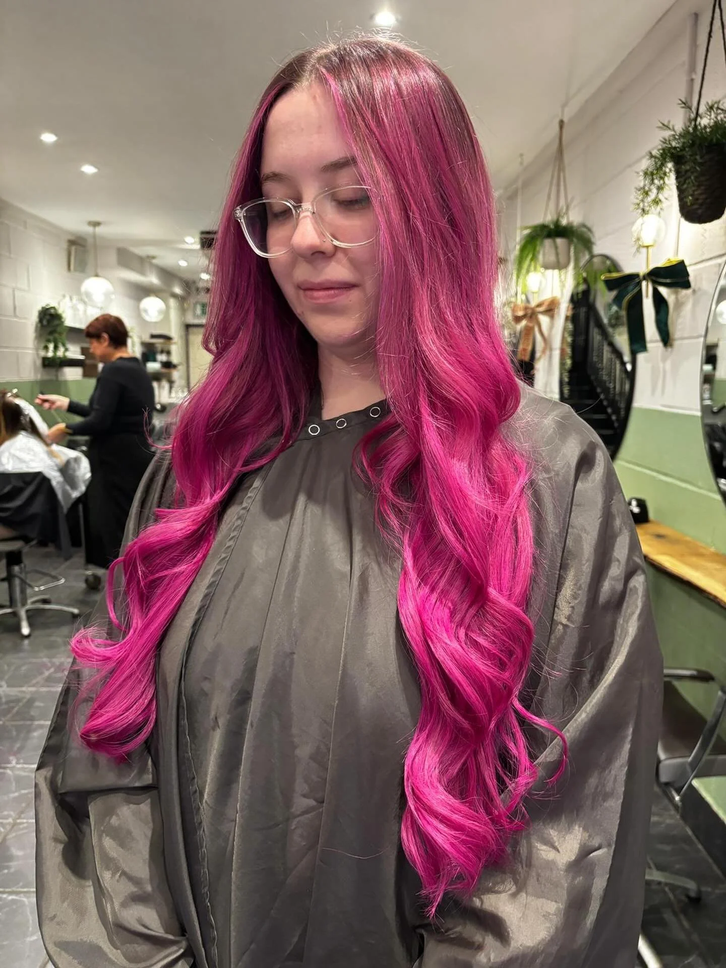 Balayage is incredibly versatile, as seen in this breathtaking pink creation. It's part of our balayage top-up package, complete with a global vivid. One of the best things about our packages? No surprise costs. Your price is confirmed at the consult