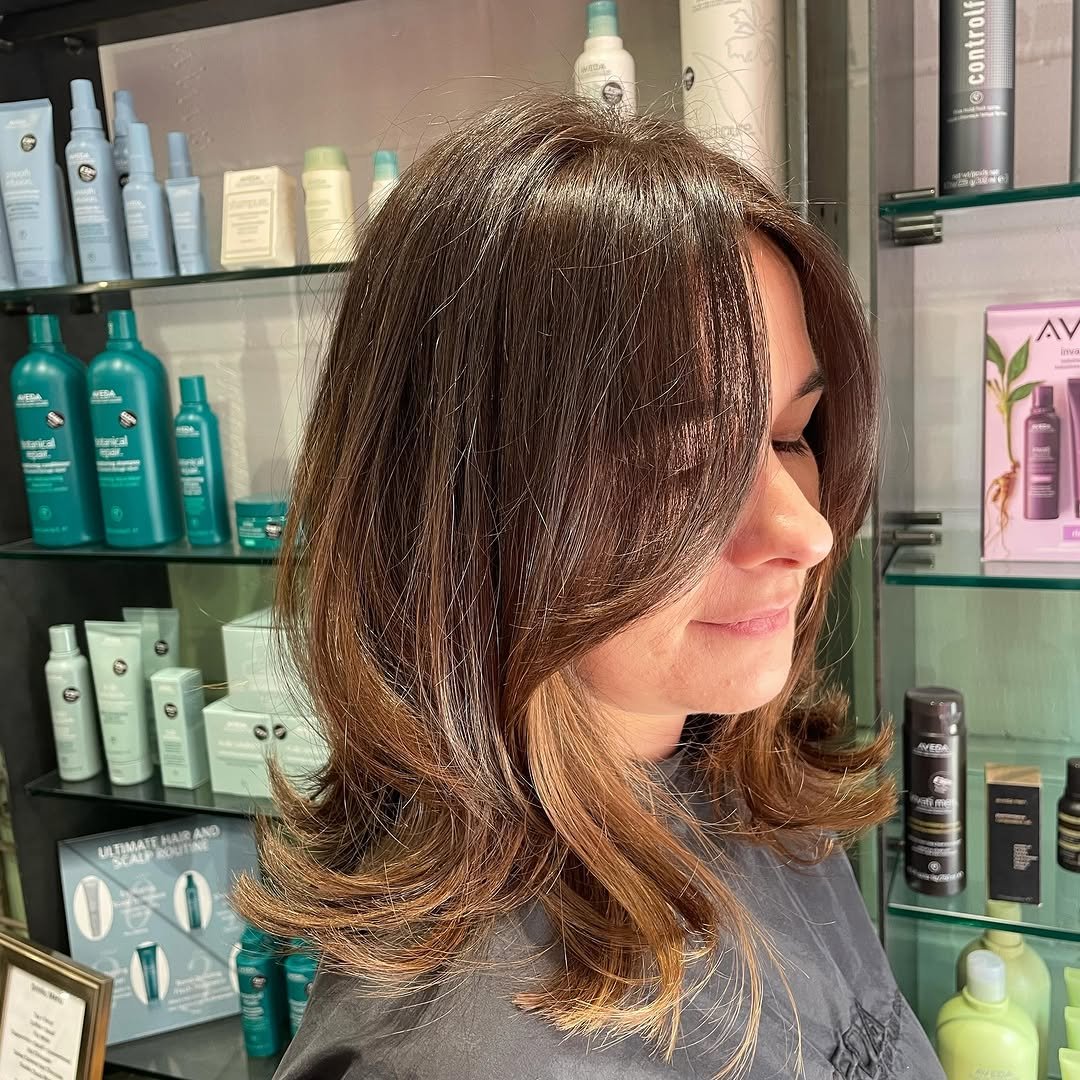 Natural-looking salon hair colour result