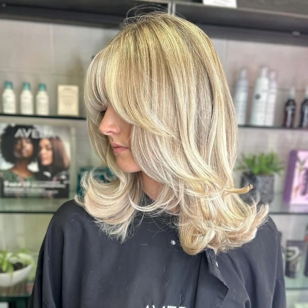 Soft layered haircut with natural finish