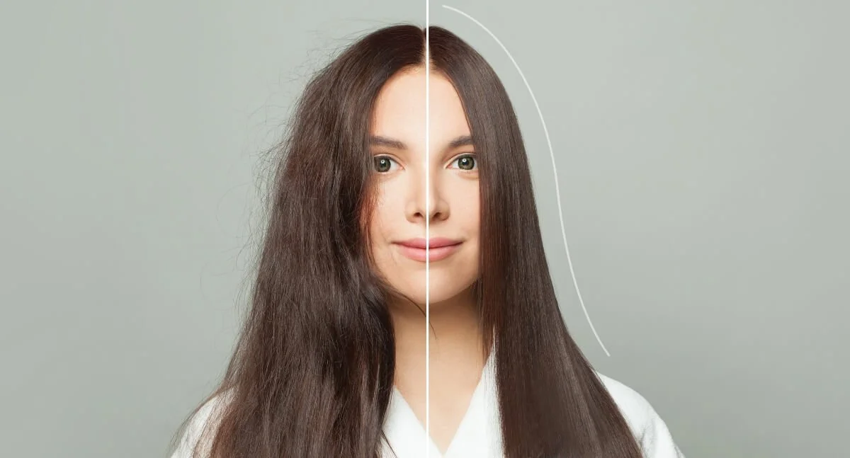 Seamless hair extensions blending naturally