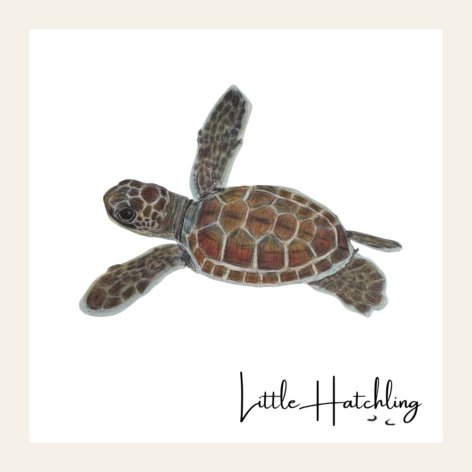 Little Hatchling Wood Block