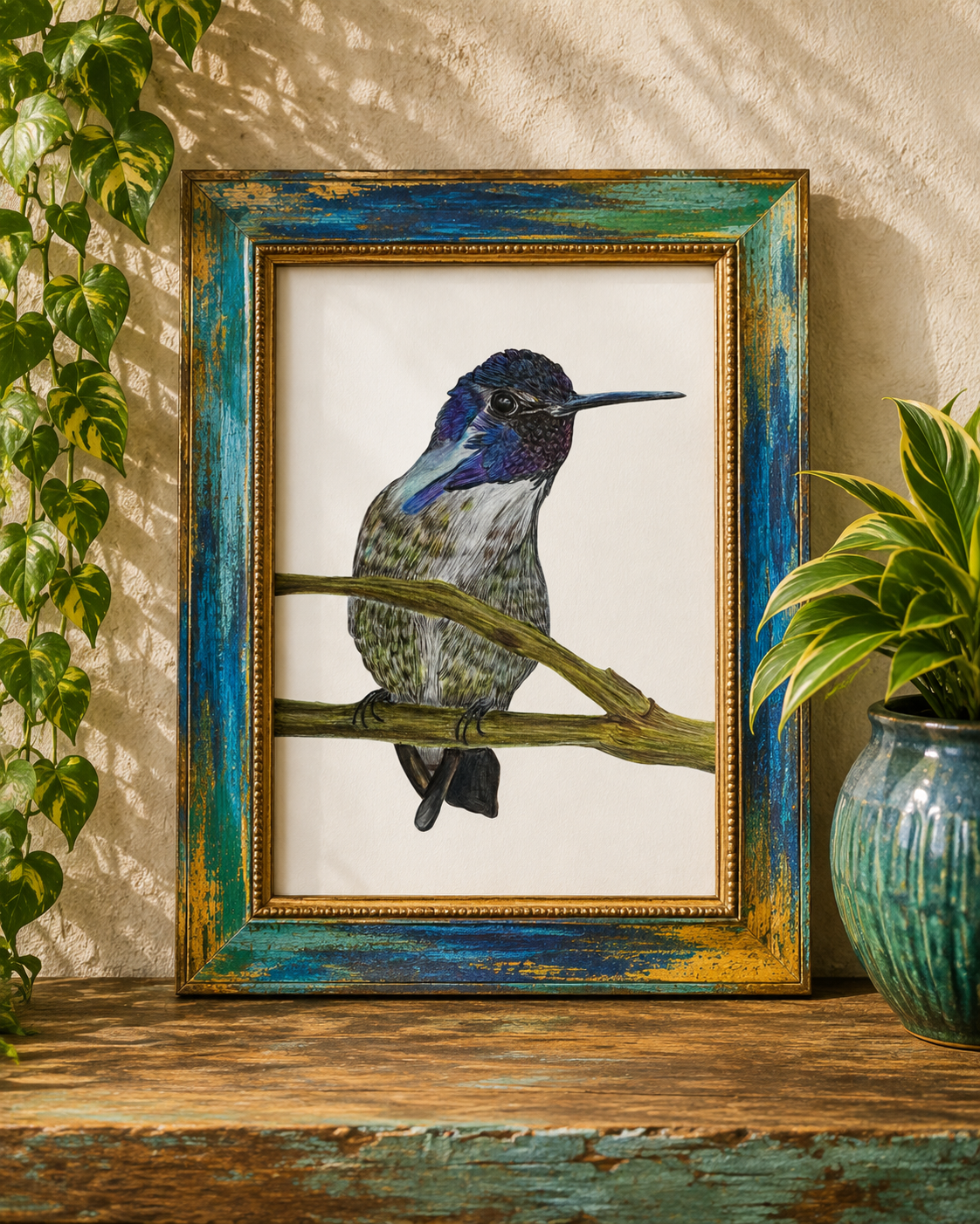 Bob Hummingbird Art Print