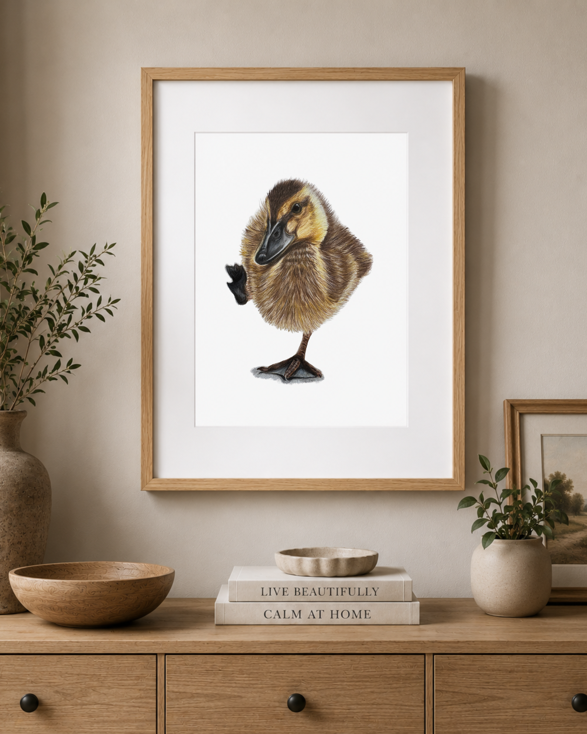 Duckling Natural Wood Frame Mockup.png