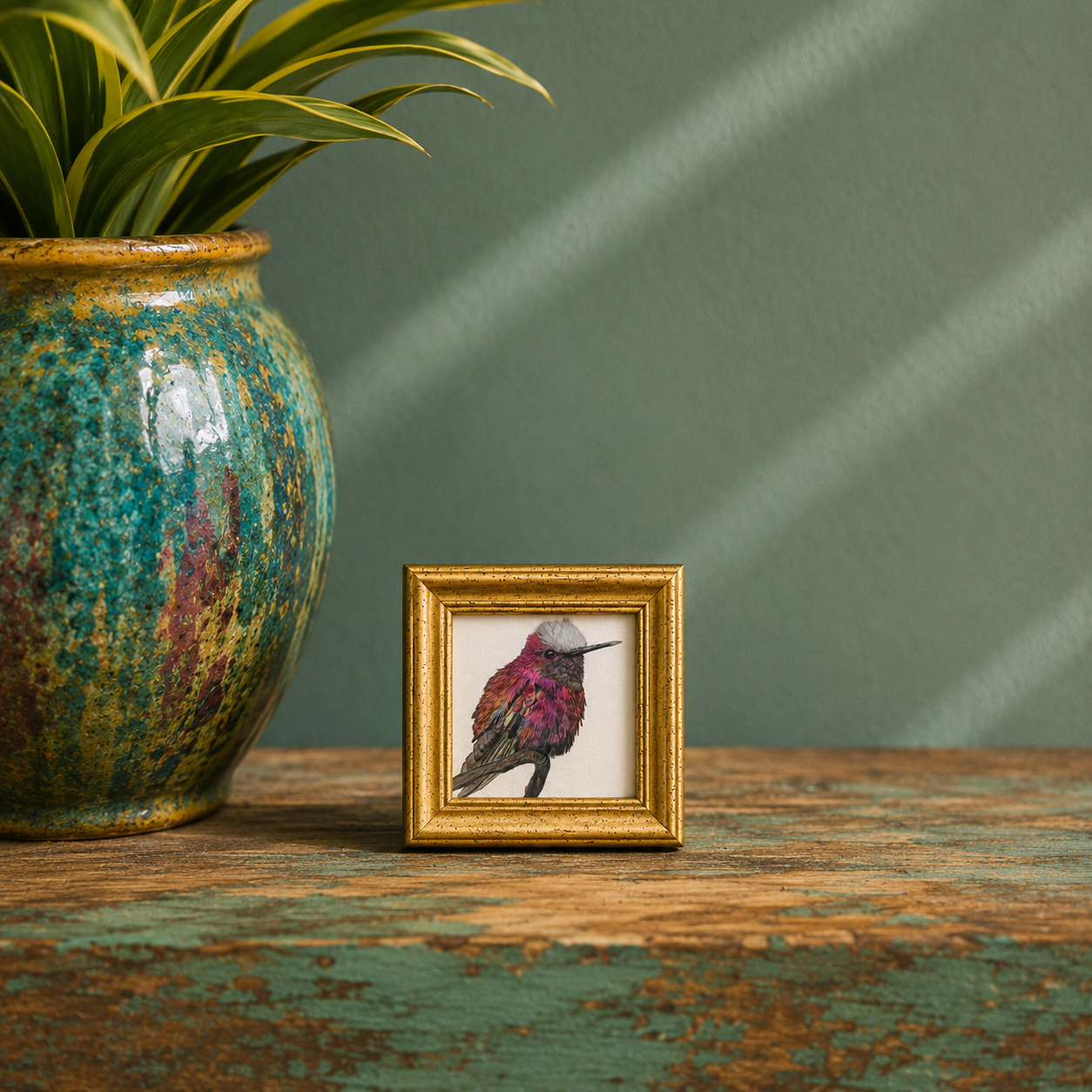 snowtuft hummingbird hand drawn art mini.png