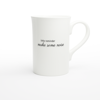 Pavarotti Little Latte Reminder 10oz Porcelain Slim Mug