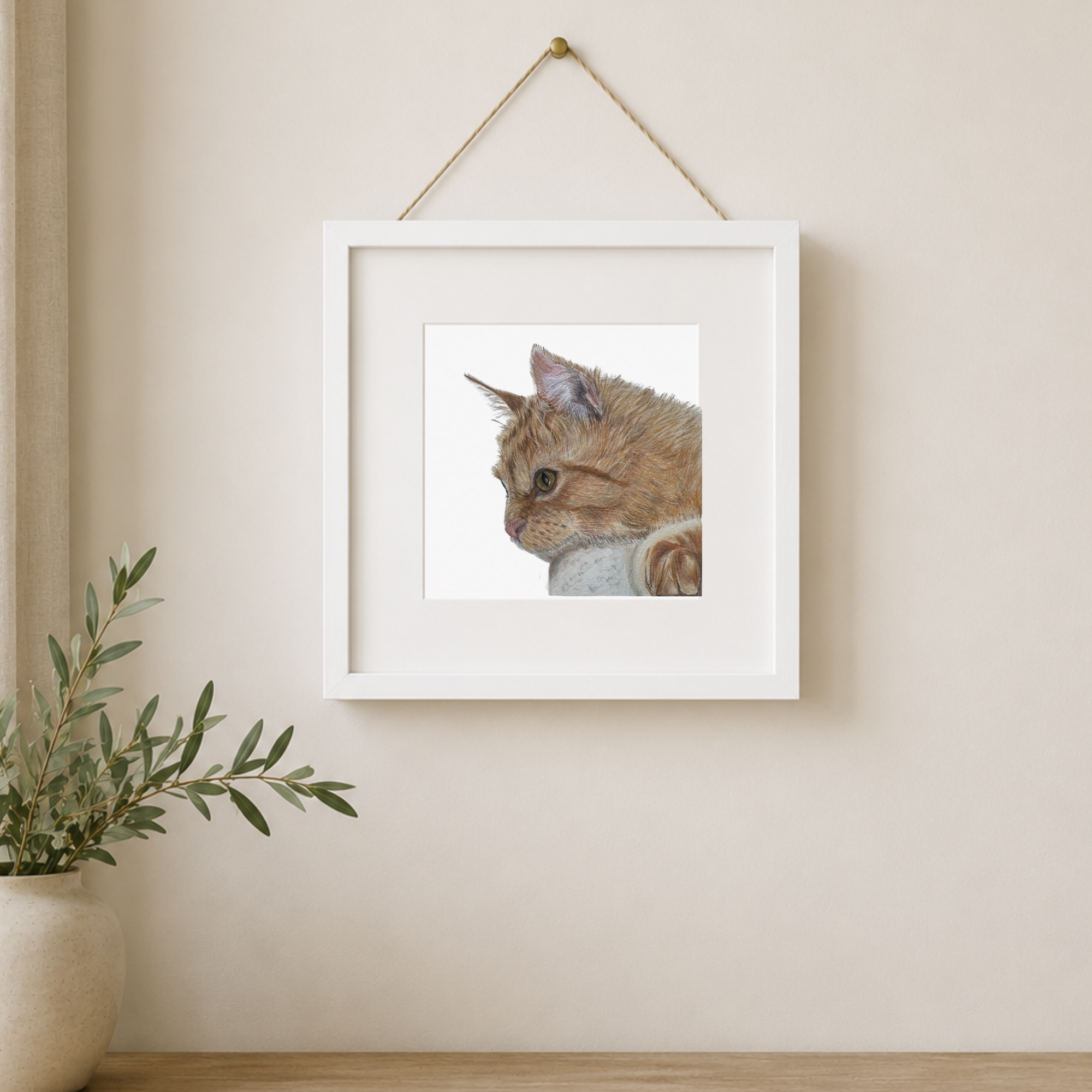 Orange Hinger Cat Art Mockup 2.png