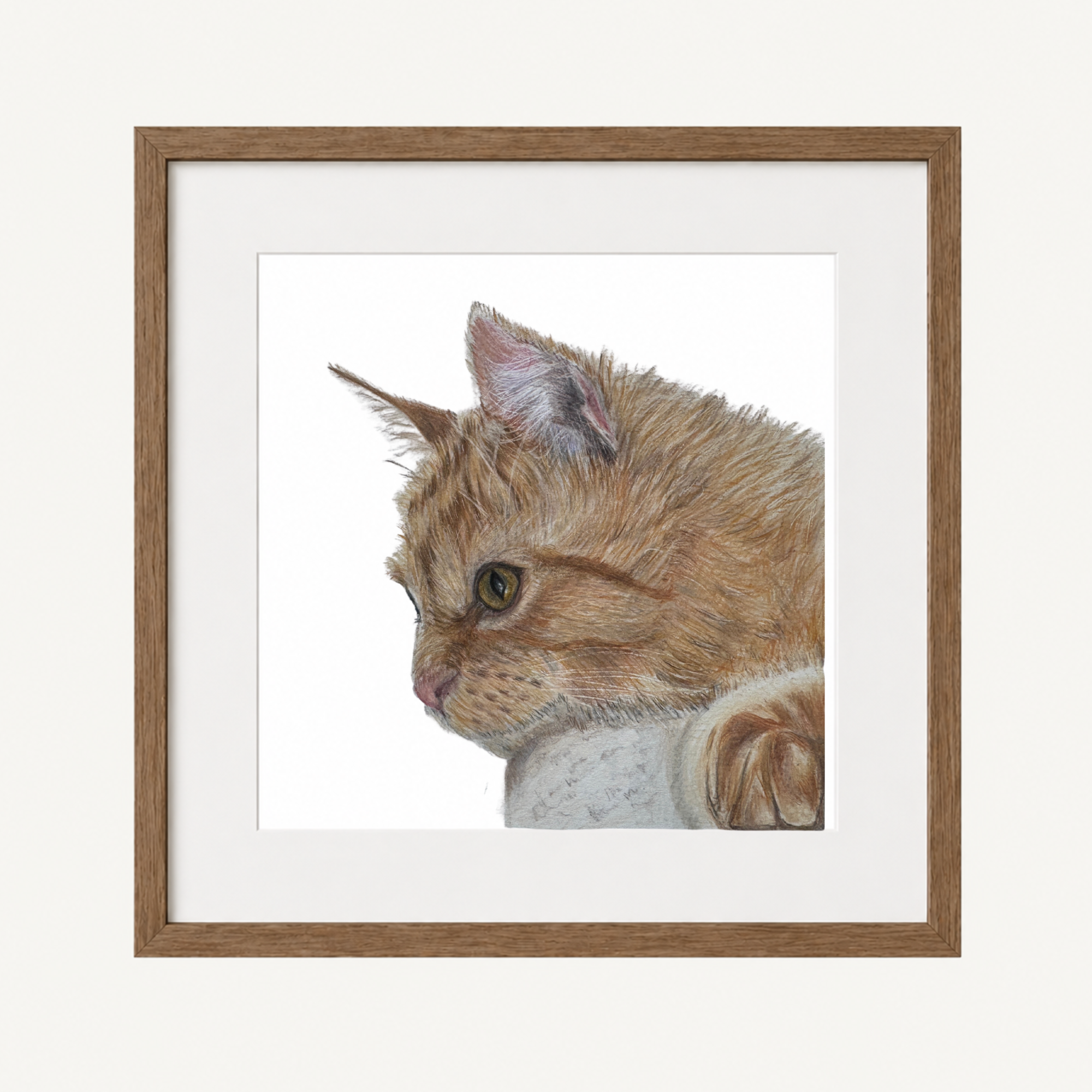 Ginger Cat Art Print