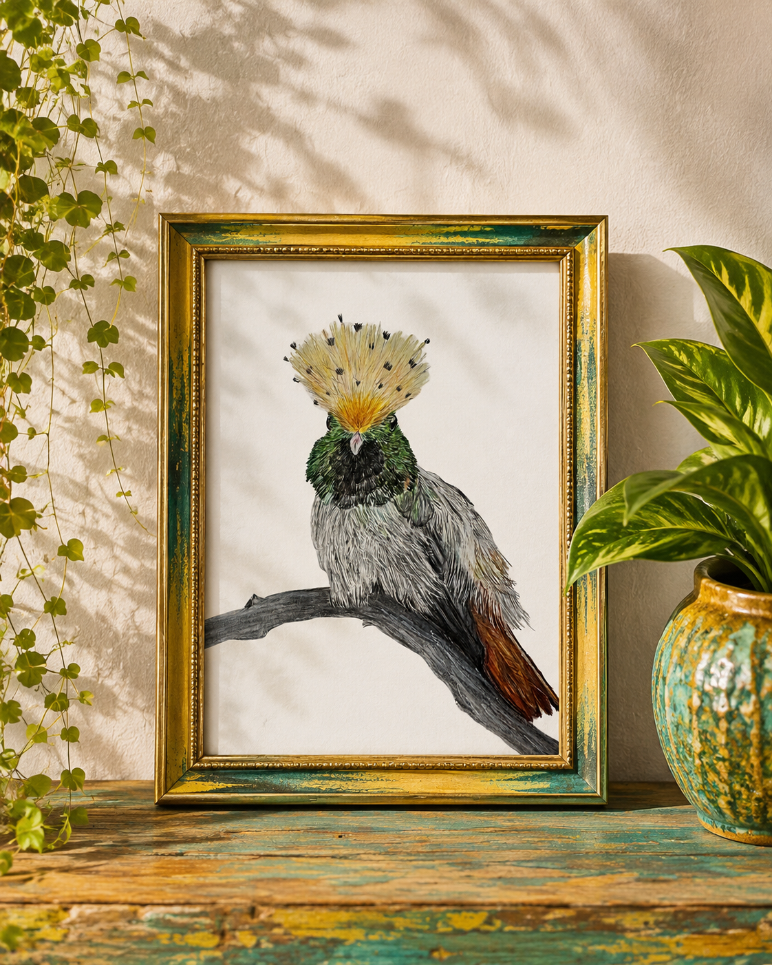 Queen La Teecha Spangled Coquette Hummingbird Art Print