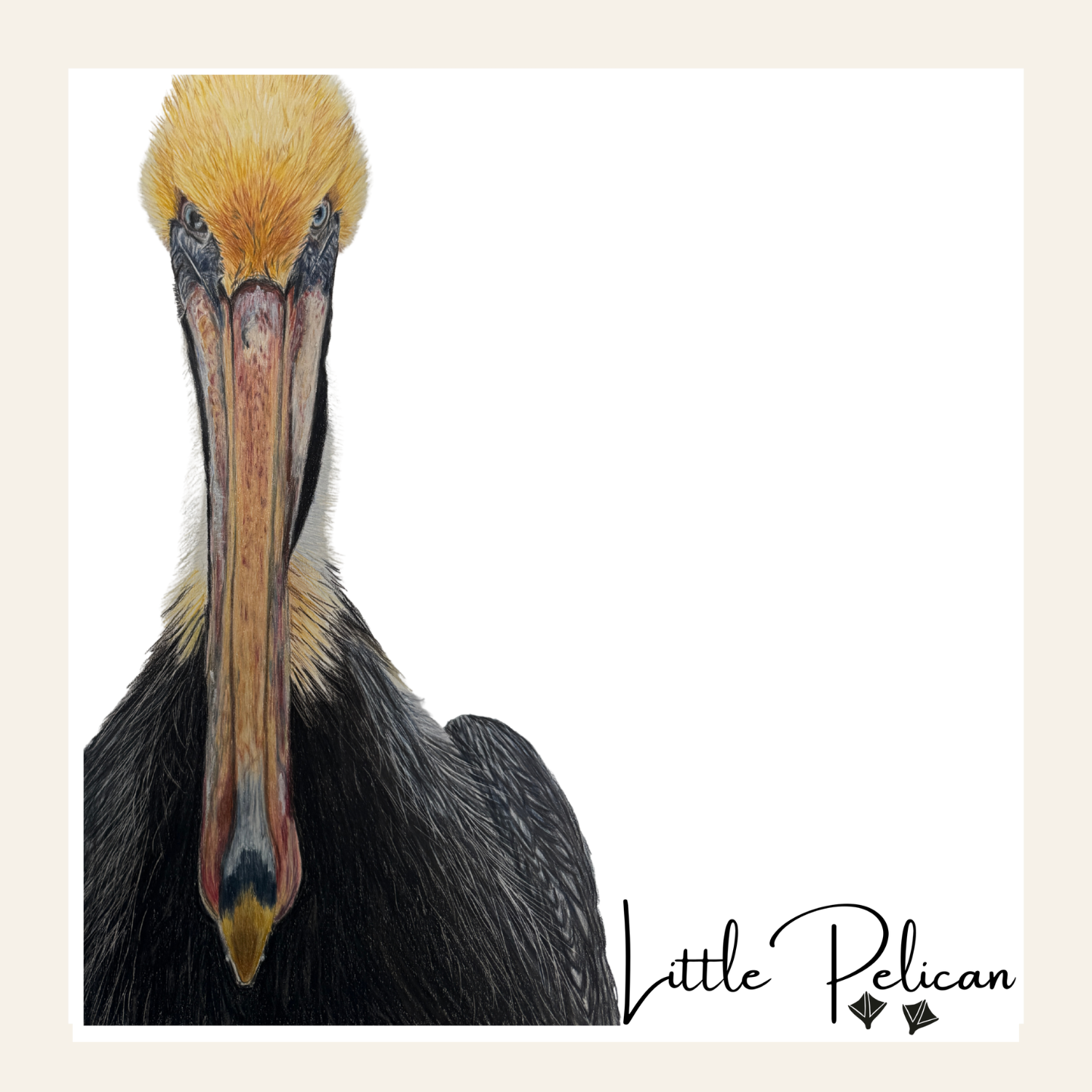 Little Pelican Wood Block